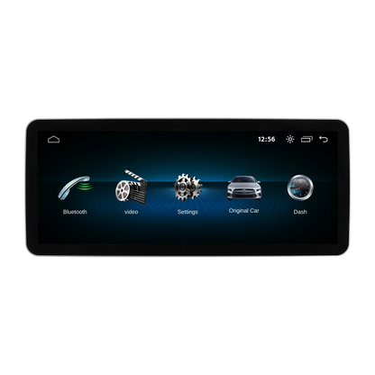 Mekede, schermo da 12,3 pollici, risoluzione 2K, sistema di navigazione GPS con CarPlay e Android Auto, autoradio multimediale con sistema operativo Linux per Mercedes Benz C W205, GLC X253, Classe V W447, lettore video 4K.