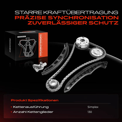 Frankberg 1x timing chain set timing chain for VW Golf V Passat Audi A1 Seat Ibiza IV Skoda Fabia II 1.4L 3C105209BE 03C109571B