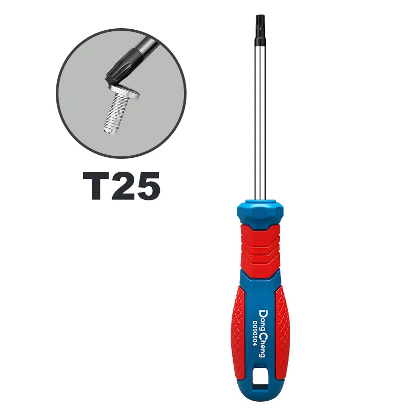 Set di Cacciaviti Torx T8 T10 T15 T20 T25 T27 T30 T40 in Cromo Vanadio con Punta Magnetica Antiruggine, Manico in TPR, Alta Coppia, Utensile a Stella