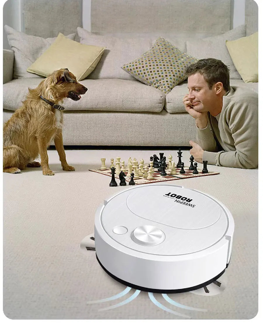 NUOVO USB Spazzare Robot Aspirapolvere Lavare 3 In 1 Smart Wireless 1500Pa Trascina Pulizia Spazzare Pavimento per Home Office