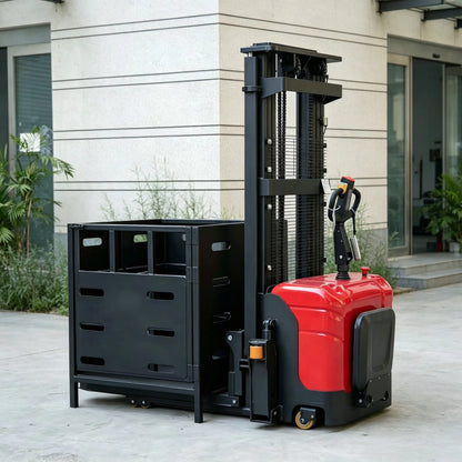 Transpallet Elettrico 1.5T 2T con Operatore a Bordo in Vendita Prodotto di Grande Successo Opzioni di Lunghezza 2m 4m 5m Disponibili