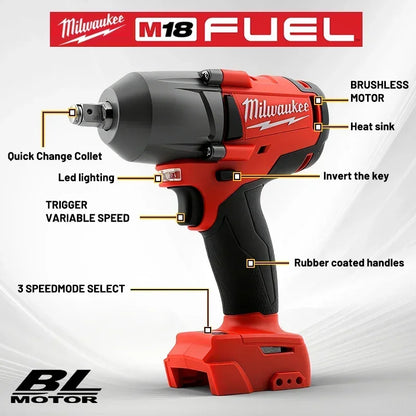Milwaukee 100% M18 REDLITHIUM FORGE 6.0 Batteria – Ioni di Litio Standard, 18V, 48-11-1861 Per Tutti gli Utensili Elettrici a Batteria della Serie M18