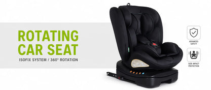 Seggiolino Auto per Bambini ISOFIX 360 °   Seggiolino di sicurezza per bambini orientabile in avanti e all'indietro, approvato ECE R129 i-Size, per bambini da 0 a 12 anni.