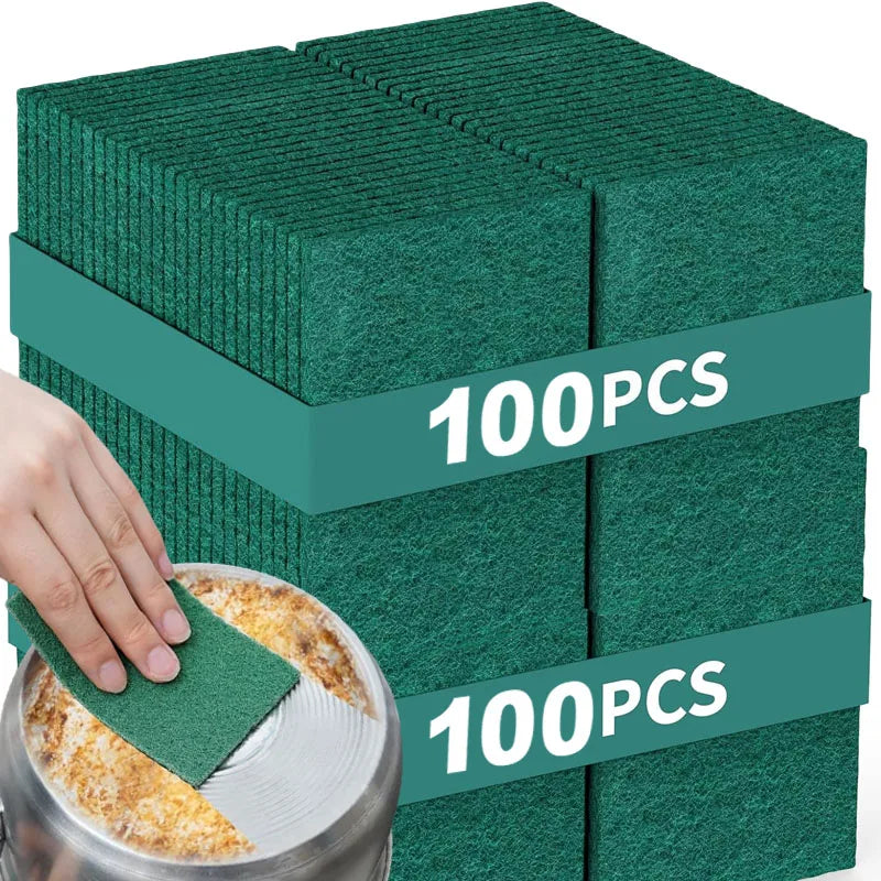 10-200 pz Scrub Pad Cucina Domestica Rimozione Olio Lavapiatti Pentola Pad Senza Graffi Multiuso Riutilizzabile Pulizia Dishrag