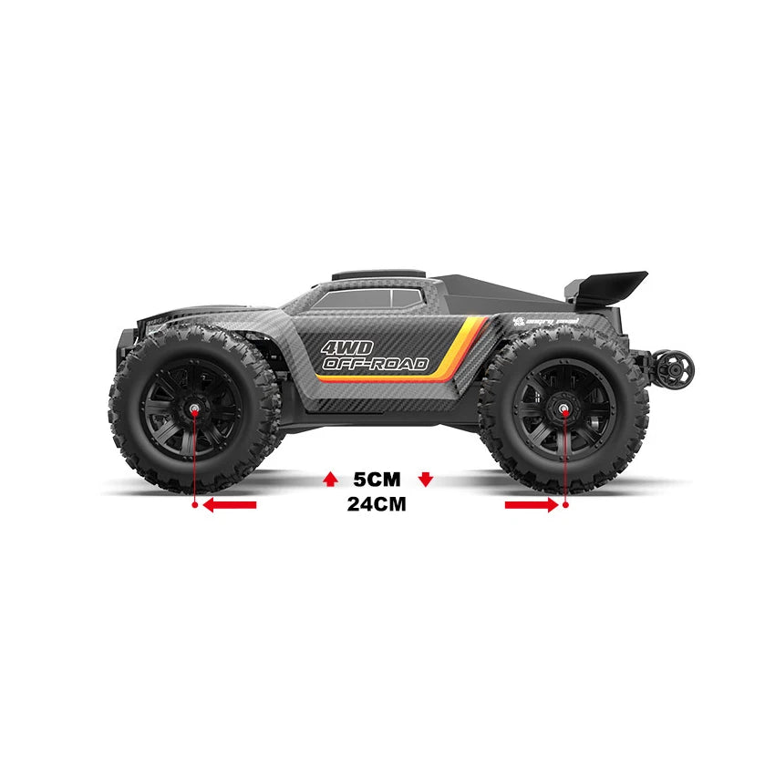 Local+ HYPER GO MJX 12212 1:12 18208 1:18 Monster Truck RC Elettrico a Quattro Ruote Motrici 3S ad Alta Velocità con Motore Brushless, Auto RC Fuoristrada 4x4 con Spedizione Locale in 24h dall'UE