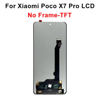 Display OLED da 6,67" per Xiaomi Poco X7 LCD 24095PCADG, display touch digitizer per Poco X7 Pro, schermo 2412DPC0AG, parti di assemblaggio