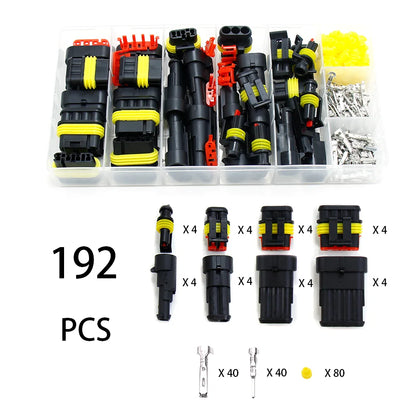 Kit connettori impermeabili Cavo automobilistico Connettore rapido Elettrico nel cablaggio dell'auto Presa di tenuta automatica 1 2 3 4 5 Kit spina a 6 pin Way