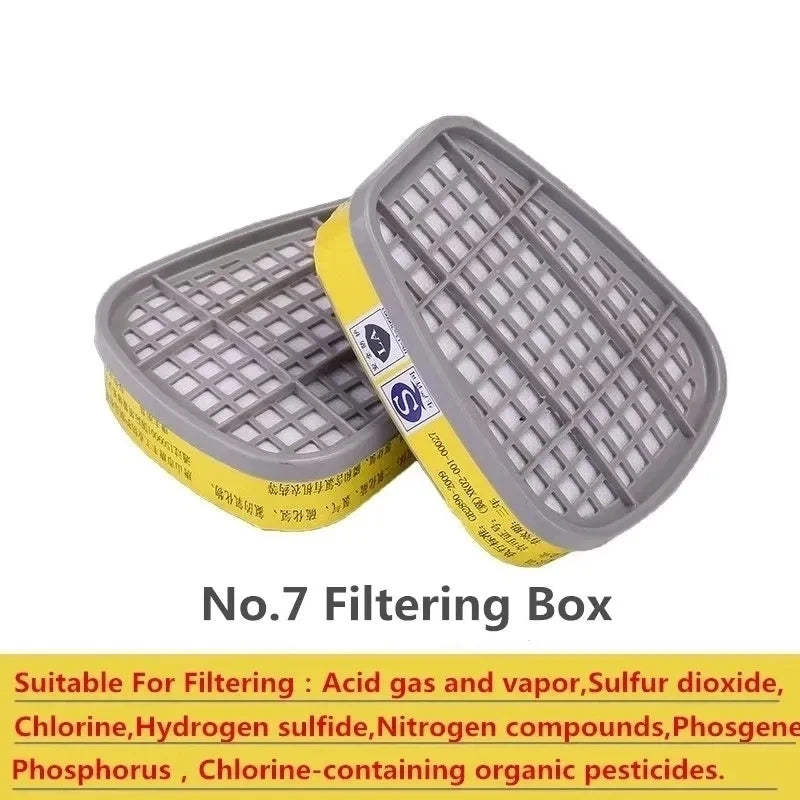 6001/6002/6004 Scatola di cartucce 5N11 Set di filtri in cotone per 3m 6200/7502/6800 Maschere antigas antipolvere Respiratore a spruzzo per verniciatura chimica