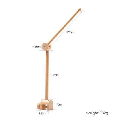 Carillon girevole per neonati Culla Imitazione Colore legno Appeso Sonaglio Bambino Lenitivo Giocattoli musicali 0-12 mesi Regalo per bambini