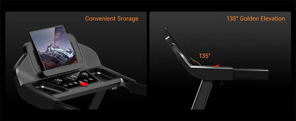 ROBORE SF20 Treadmill Pieghevole per Casa con Inclinazione del 15%, Velocità di 12 km/h, Carico Massimo di 136 kg, Motore Silenzioso Brushless da 3.0HP, Nastro da Corsa 97×40 cm, Tripla Ammortizzazione, Cuscino a 7 Strati
