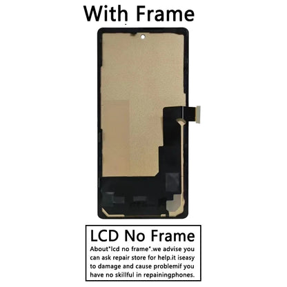 Schermo TFT per Google Pixel 6A, Display LCD Touch Digitizer per Pixel 6a GX7AS GB62Z G1AZG GB17L LCD con Cornice