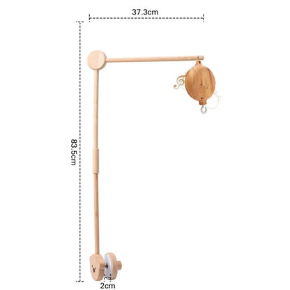 Carillon girevole per neonati Culla Imitazione Colore legno Appeso Sonaglio Bambino Lenitivo Giocattoli musicali 0-12 mesi Regalo per bambini