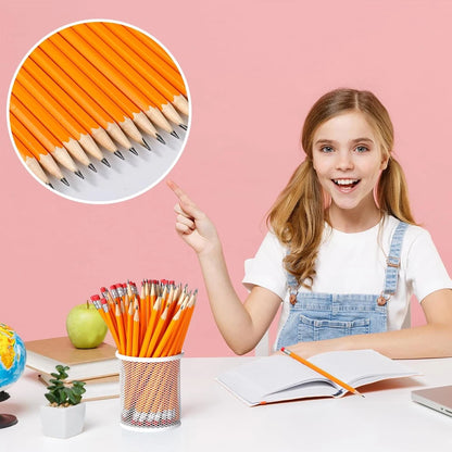 1-300 pezzi matite gialle in legno sfuso 2 matite HB con gomme non affilate per adulti regali per bambini per esami scolastici scrittura disegno