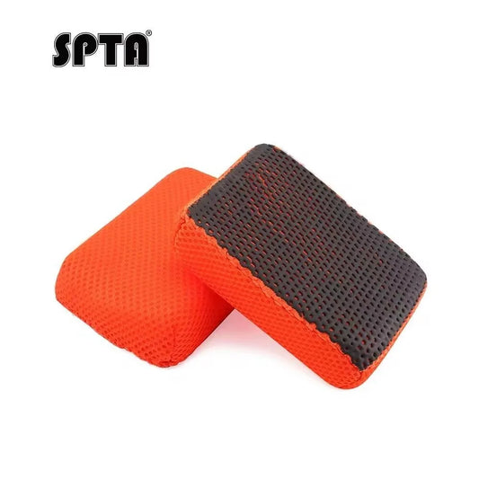 SPTA 1Pc Ultra Clay Scrubber Bar Scrubber Blocco di spugna arancione per lavaggio auto Vernice Dettagli Argilla