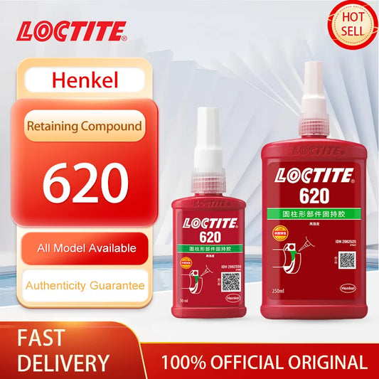 100% originale Loctite 620 composto di fissaggio sigillante anaerobico verde frenafiletti ad alta temperatura 50 ml/250 ml