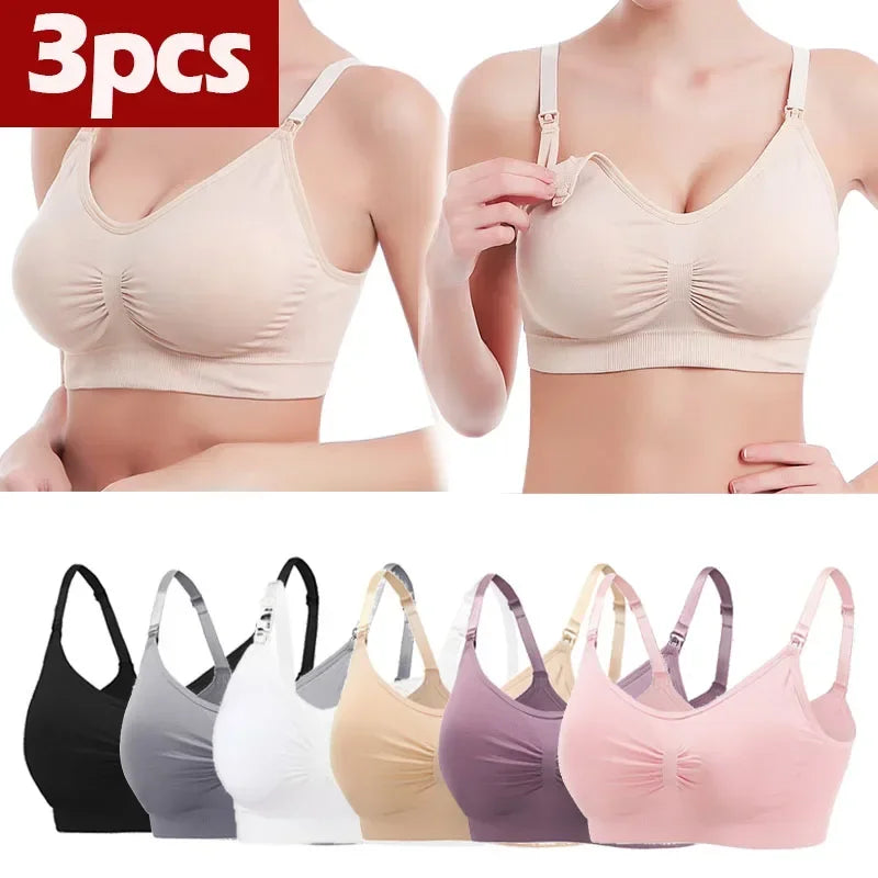 3 Pz/lotto Maternità Reggiseni Allattamento Cotone Allattamento Al Seno Donne Incinte Gravidanza Biancheria Intima Allattamento Al Seno Reggiseno Abbigliamento Lactancia