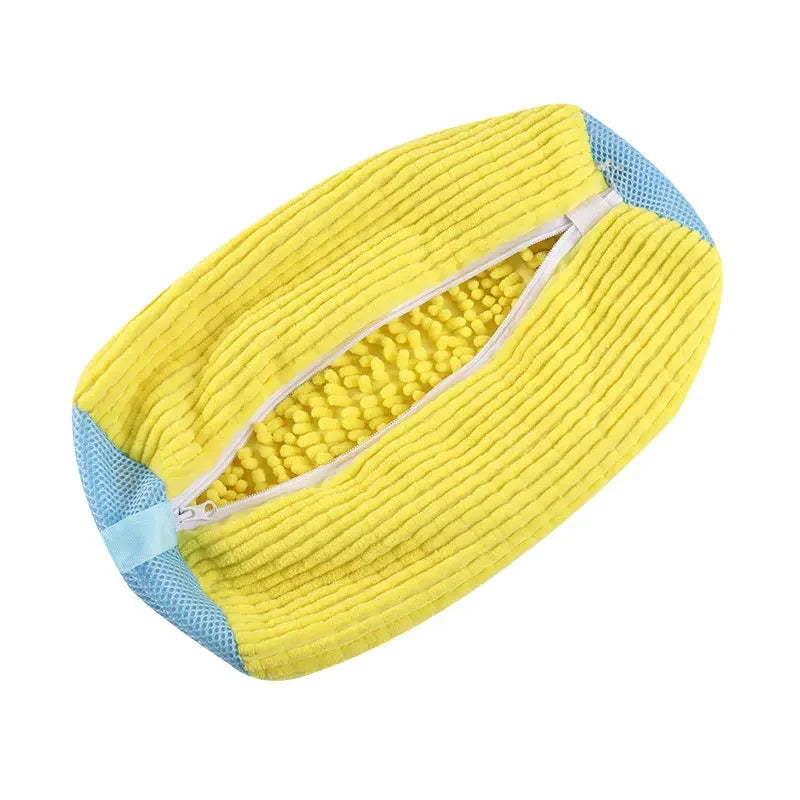 Borsa per la biancheria Borsa per il lavaggio delle scarpe Protezione imbottita in rete per fibre soffici Borse per il lavaggio ad asciugatura in poliestere adatte alla macchina per scarpe