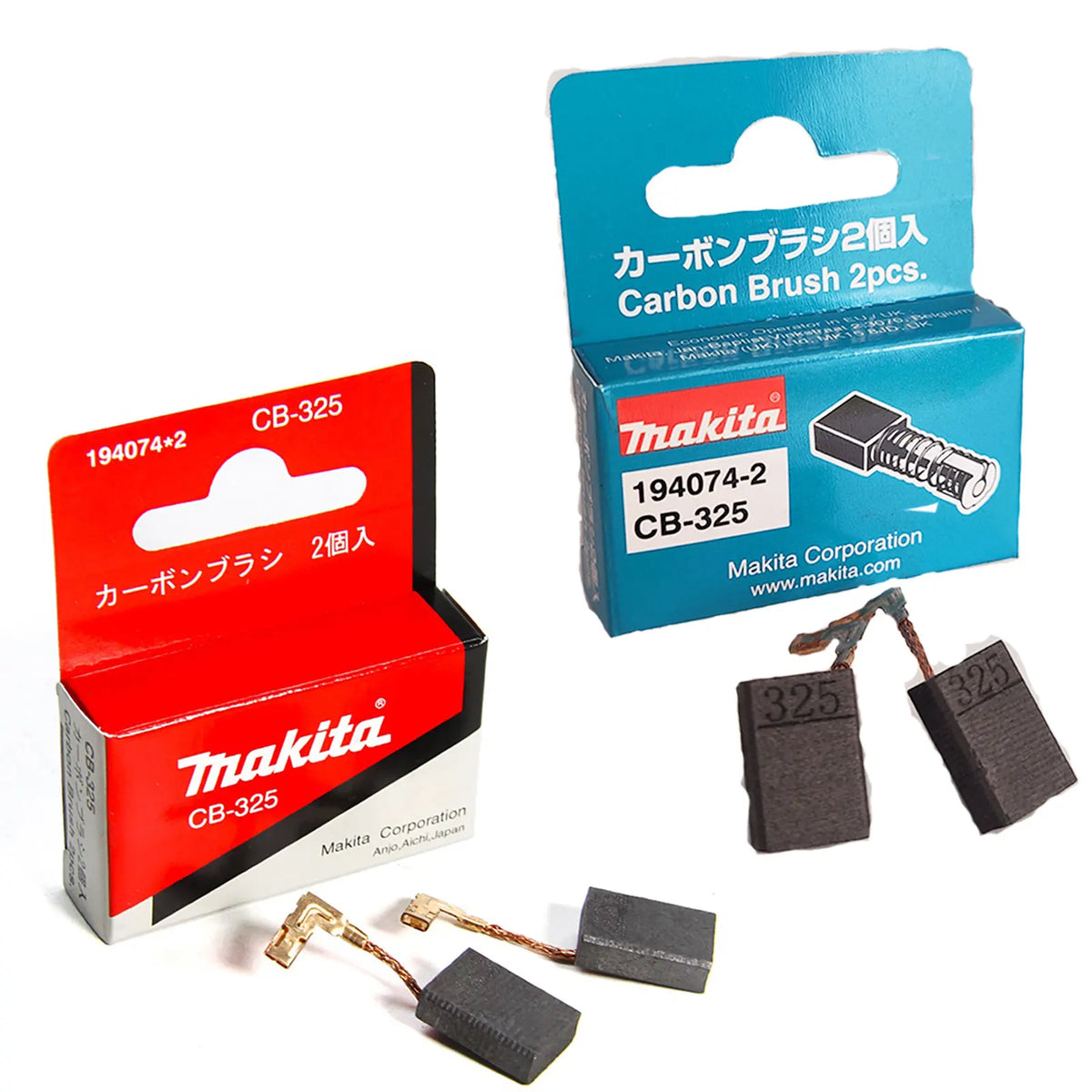Spazzole di carbone Makita CB325 ricambi per elettroutensili 16x11x5mm per motore smerigliatrice elettrica 194074-2 9554NB 9557NB 9558