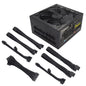 Alimentatore PC ATX Completamente Modulare da 800W, PSU Gaming 80 Plus Gold, Ventola a Bassa Rumorosità da 130mm, Circuiti di Protezione PFC Attivo per Doppia CPU, 110‑230V