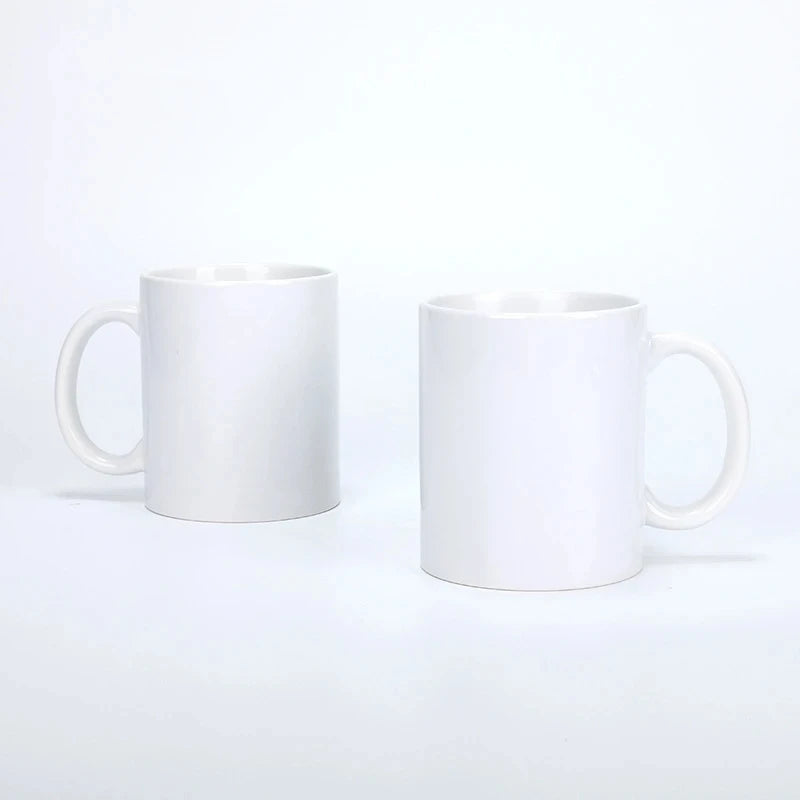 Tazze in Ceramica Bianca per Sublimazione 11Oz, Set da 2/4/12 Pezzi, Tazze in Porcellana per Caffè e Latte, Personalizzabili con Logo, Regalo per la Famiglia