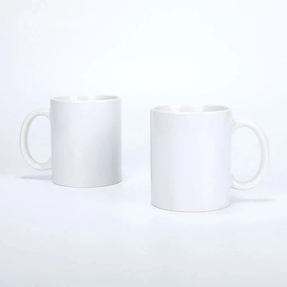 Tazze in Ceramica Bianca per Sublimazione 11Oz, Set da 2/4/12 Pezzi, Tazze in Porcellana per Caffè e Latte, Personalizzabili con Logo, Regalo per la Famiglia