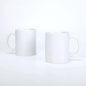 Tazze in Ceramica Bianca per Sublimazione 11Oz, Set da 2/4/12 Pezzi, Tazze in Porcellana per Caffè e Latte, Personalizzabili con Logo, Regalo per la Famiglia