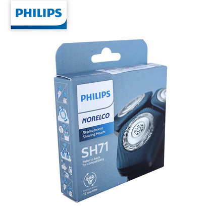 Testine di ricambio Philips SH71/51, confezione da 3, set lamina e lama per rasoi elettrici Philips Serie 5000 e Serie 7000
