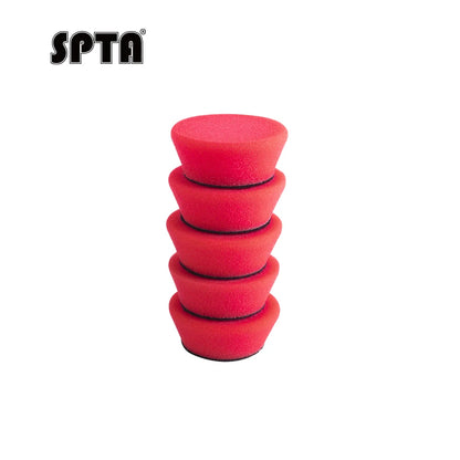 SPTA Kit 5 Pezzi di Spugne Abrasive Miste da 1,4 Pollici (35 mm) e 2 Pollici (50 mm) per Lucidatura e Dettaglio Auto