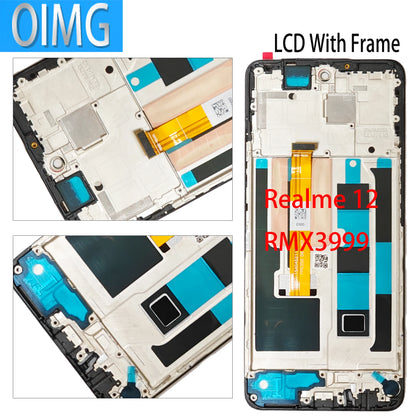 Display LCD Originale con Cornice per Realme 12 5G RMX3999 12x 5G RMX3997, Pannello Touch Screen Digitizer, Parti di Ricambio