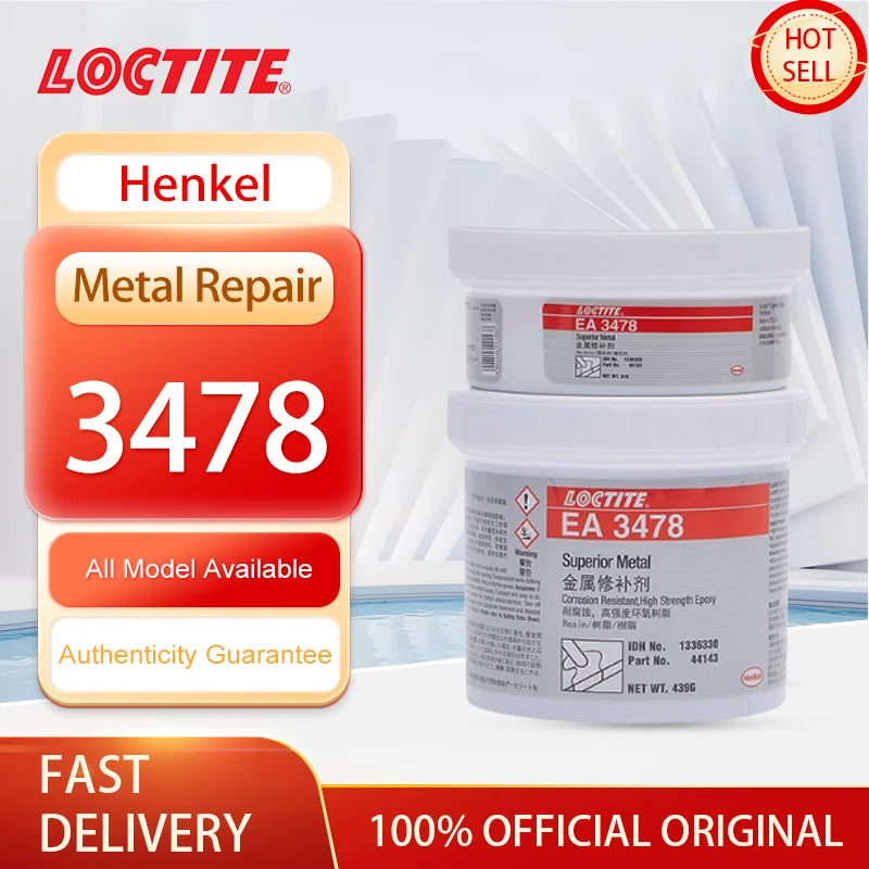 100% originale Loctite EA 3478 riparazione resina epossidica 500g rivestimento protettivo superficiale grigio Fixmaster metallo superiore