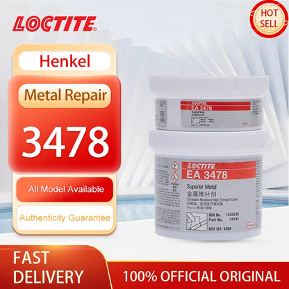 100% originale Loctite EA 3478 riparazione resina epossidica 500g rivestimento protettivo superficiale grigio Fixmaster metallo superiore