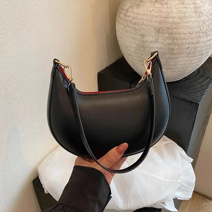 Borsa da Donna a Tracolla a Forma di Luna, Nuova Moda Lussuosa Borsa a Spalla Singola da Donna