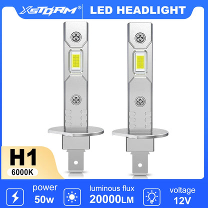 XSTORM H1 H3 Lampadina per fari a LED Mini 50W 20000LM CSP per fari per auto Fanless Luce Auto Diodo Fendinebbia 12V 6000K Automobile