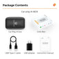 Mekede 2026 Android 2GB RAM CarPlay Wireless/Android Auto Wireless MINI BOX 3in1 CarPlay da Cablato a Wireless Portatile per YouTube Netflix Smart Box