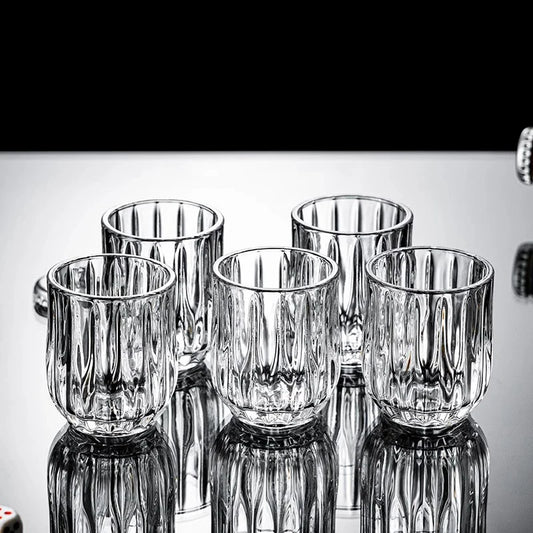 80ml 1/2/4 pezzi set di bicchieri da vino di lusso con diamanti spirituosi tazza festa piccola tazza di vino bar vetreria bicchieri da whisky cocktail