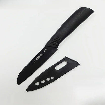 Set di coltelli da cucina, compresi coltello da chef, mannaia e coltello da frutta, con ceppo portacoltelli, adatto per sbucciare carne e verdure