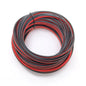 Cavo di Prolunga Elettrica 10/20M in Rame Stagnato per Strisce LED RGB WS2812 WS2811, Disponibile 16-30AWG, Isolamento in PVC Rosso e Nero