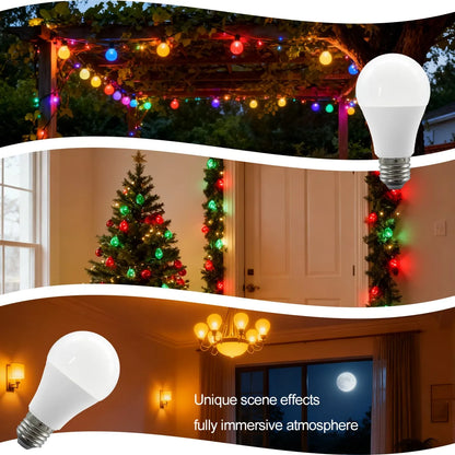 10 Lampadine LED E27 2200K 3000K 4000K 6000K AC100-240V Rosso Verde Illuminazione Colorata di Alta Qualità in Vetro PC per Arredamento Casa