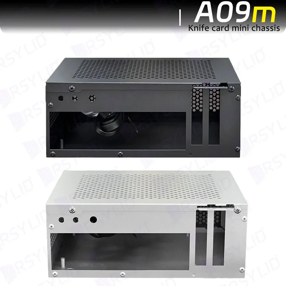 A09m 3.8L ITX Telaio Coltello Scheda A4 HTPC Computer portatile Supporto PC PCIe 2.5' SSD Drive Mini IPC Flex PSU Case