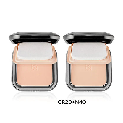 KIKO Milano 3D Hydra Lip Gloss & Wet Dry Powder Foundation, Effetto Volumizzante, Lucentezza a Specchio, Idratante, Non Appiccicoso, Effetto Vetro, Trucco Liscio