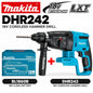 Trapano a percussione rotante senza fili Makita DHR242 18V, capacità per calcestruzzo 24mm, SDS Plus 4700 IPM 2.0J, utensile da costruzione per impieghi gravosi a 3 modalità, compatibile con BL1860B BL1850B BL1815, spedizio