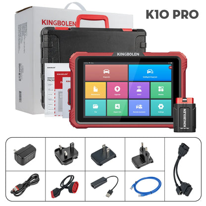 Ultimo Modello 2026 KINGBOLEN K10 PRO/K10 ELITE Strumento Diagnostico con Diagramma Topologico Completo del Sistema, Scanner Auto OBD OBD2 CANFD DOIP, 40+ Funzioni di Reset