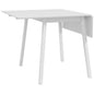Tavolo da Pranzo Pieghevole, Tavolo da Cucina, 2 Superfici Pieghevoli, 110 X 86 X 75 Cm, Bianco