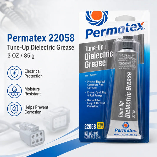 Permatex 22058 Grasso Dielettrico 3oz 85g Protettore Connettori Elettrici Anticorrosione per Cavi Candele e Lampadine Auto