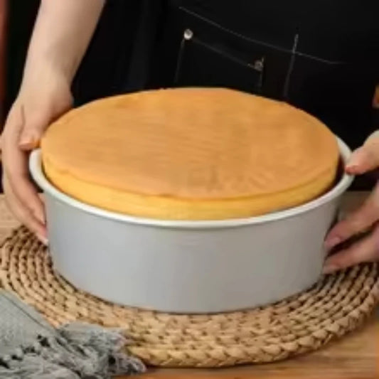 Stampo per torta rotondo in alluminio da 4-8 pollici, fondo solido, stampo in chiffon per lega di alluminio, stampo per torta, teglia per torta