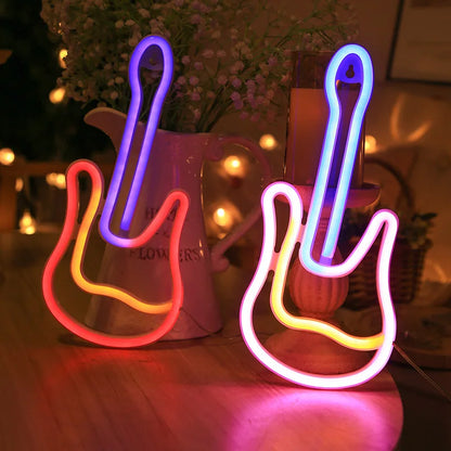 1 pezzo, luce al neon decorativa per un'atmosfera artistica moderna, decorazione da parete per feste natalizie, regalo per matrimoni, scene di laurea, alimentata tramite USB o a batteria (batteria non inclusa)