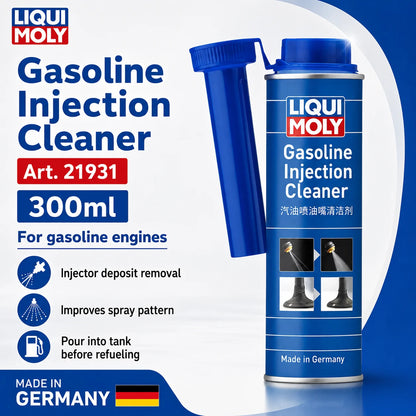 Set di Pulizia del Sistema di Alimentazione LIQUI MOLY, Detergente per Iniettori Auto, Rimozione Depositi di Carbonio, Additivo per Carburante, Liquido per la Cura del Motore del Veicolo