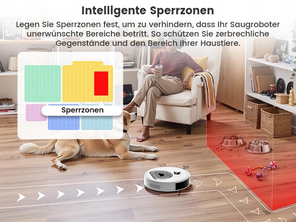 LEFANT M330 Pro M330S Robot aspirapolvere  con mappatura, navigazione dToF, sistema di prevenzione ostacoli PSD, aspirazione 5000Pa, Alexa/APP/WiFi