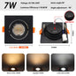 Faretto Orientabile 7W con Regolazione Colore 3000K 4000K 6000K, Illuminazione CCT 7W, Sostituzione Downlight per Illuminazione Direzionale Domestica (1-10 Pezzi)
