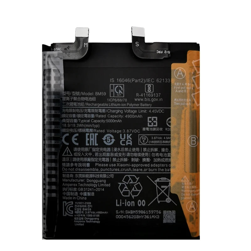 Batteria BM58 originale al 100% per Xiaomi Mi 8 9 10 11 11i 11T Ultra SE Lite Mi A3 CC9 CC9e Poco F3 Redmi K40 Pro Mix 4 batterie 5G